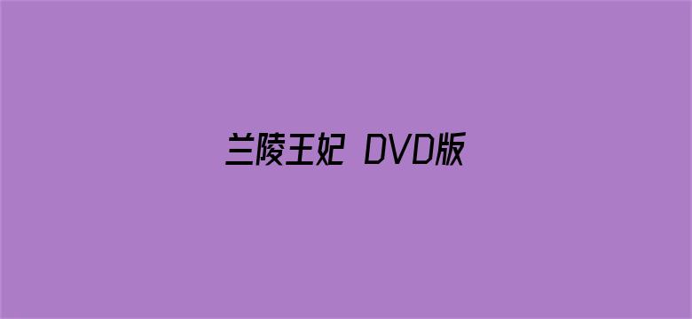 兰陵王妃 DVD版